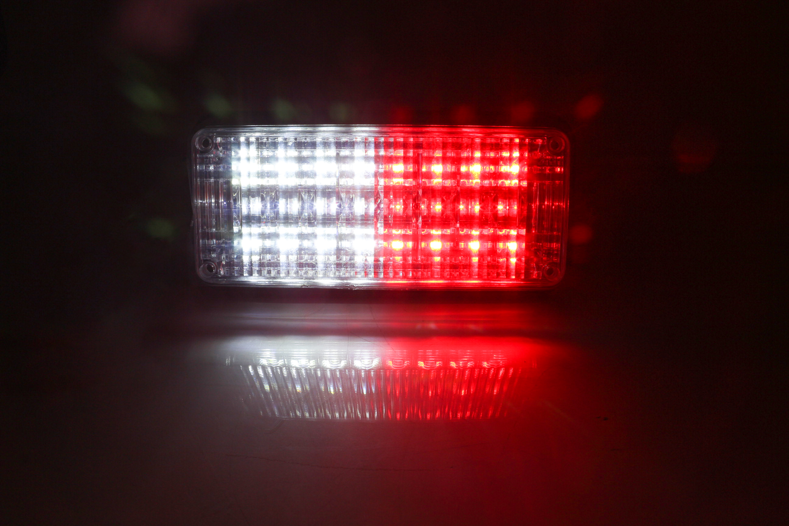 3x7 Red and White Perimeter surface mount LED Light