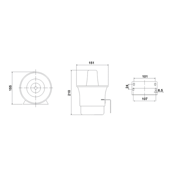 100W Alarm Siren Speaker LB-103A