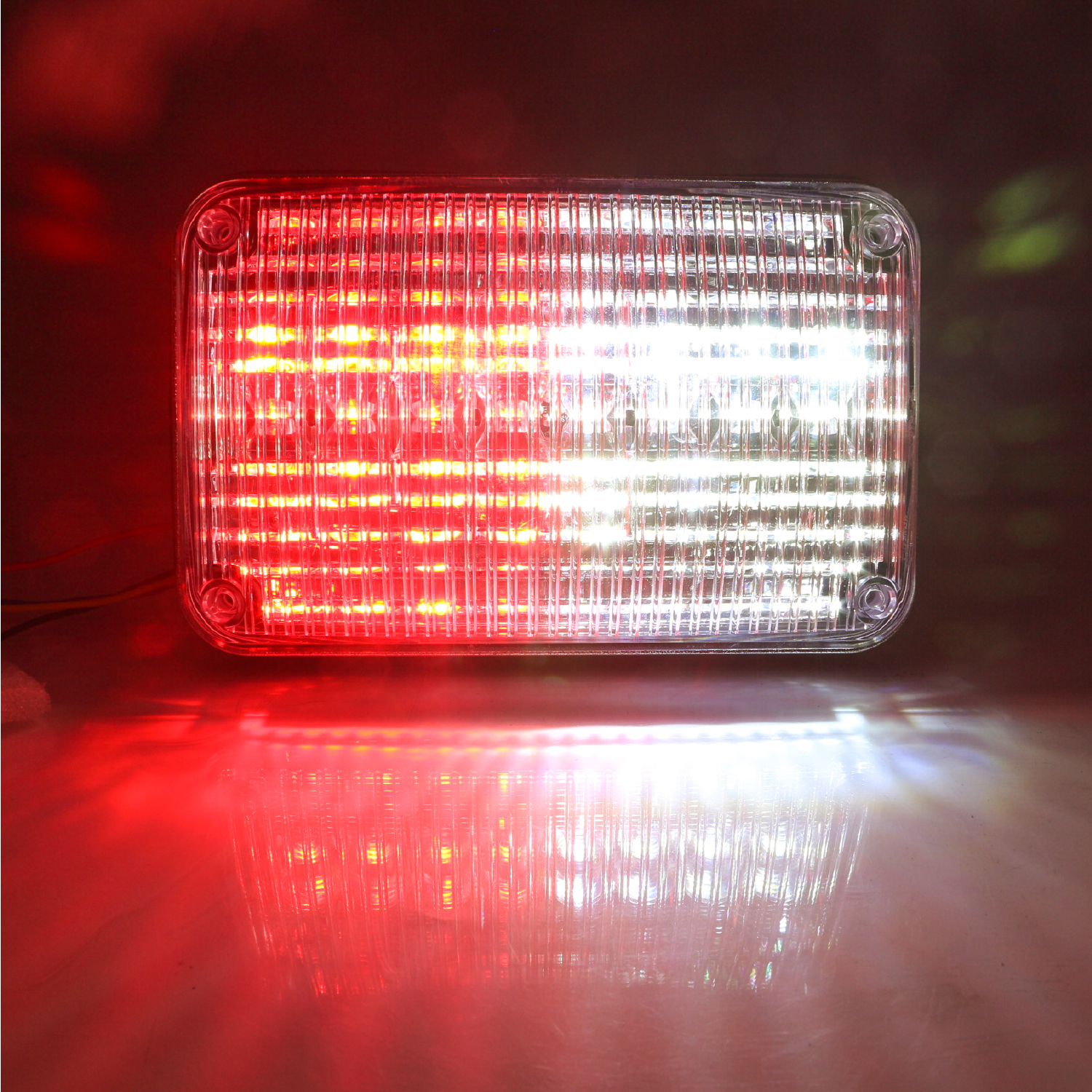 red and white 4x6 Surface mount LED light L1812 